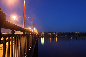 Image showing bridge at night