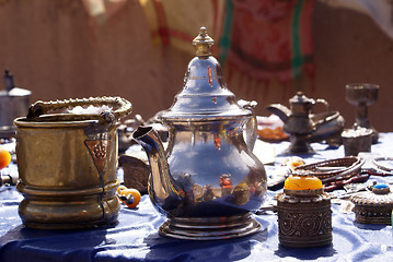 Image showing Silver teapot