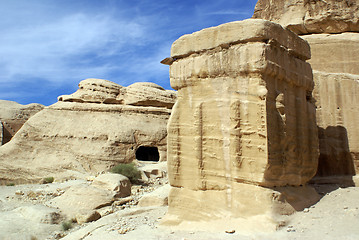 Image showing Rock tomb in Petra