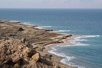 Image showing View on the Dead sea