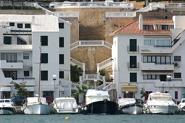 Image showing houses and boats