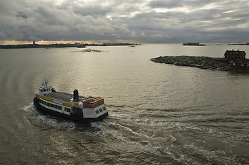 Image showing walking ship in harbour of Helsinki