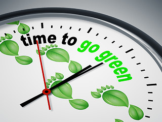 Image showing time to go green