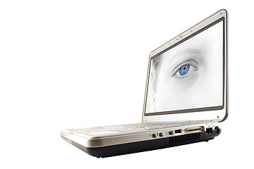 Image showing Laptop with clipping path
