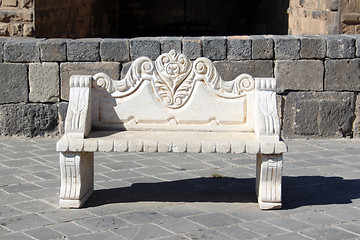 Image showing Marble bench