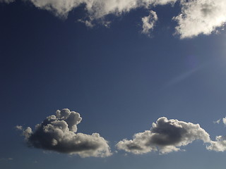 Image showing two clouds