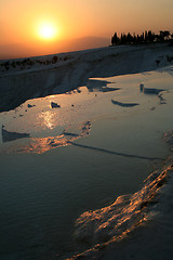 Image showing Sunset at Pamukkale