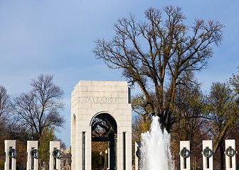 Image showing Atlantic tower in WW2 memorial in DC