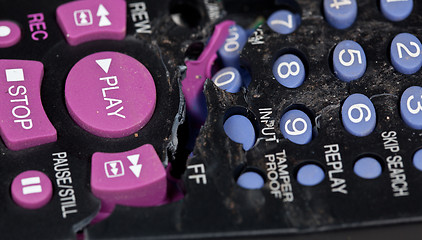 Image showing Smashed remote control