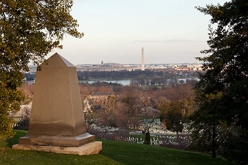 Image showing Civil War memorial in Arlington Cemetery