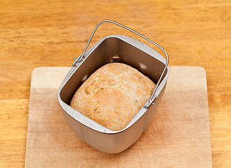 Image showing Wheat bread baked in machine