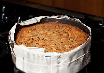 Image showing Traditional english christmas cake