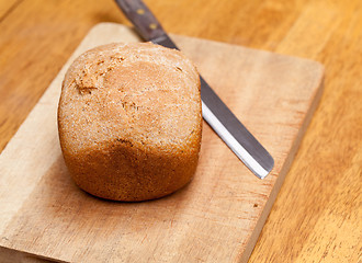 Image showing Wheat bread baked in machine