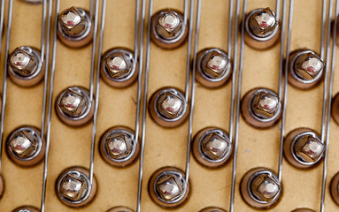 Image showing Piano strings in macro