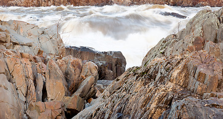 Image showing Great Falls Washington at dusk