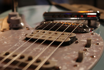 Image showing electric guitar close up