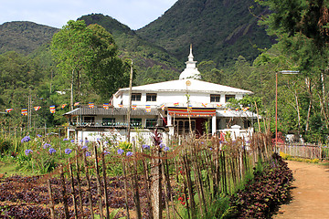 Image showing Garden and temple