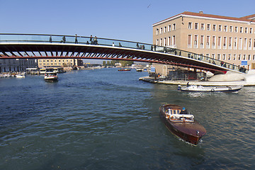 Image showing Modern bridge in Venice