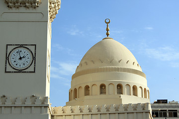 Image showing Clock and minaret