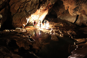 Image showing People in cave