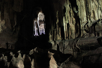 Image showing Inside dark cave