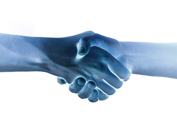 Image showing Two hands unite with eachother as agreement