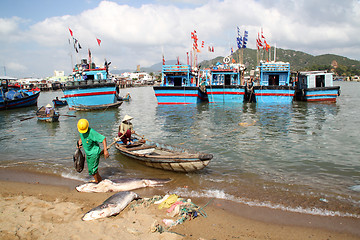 Image showing Boats in Vietnam