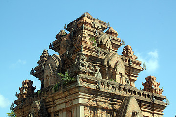 Image showing Top of cham tower