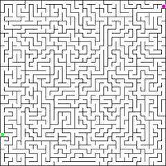Image showing illustration of pergect maze. EPS 8