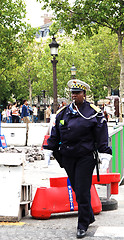 Image showing French police woman