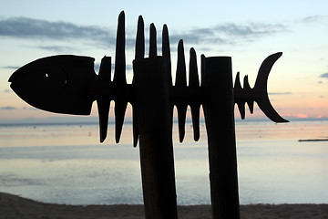 Image showing Wooden fish