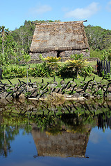 Image showing House and river