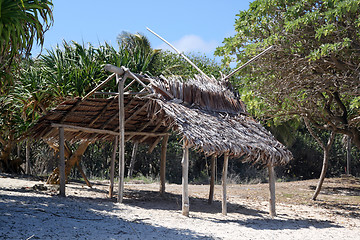 Image showing Hut on the beach 