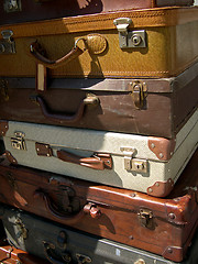 Image showing Old suitcases