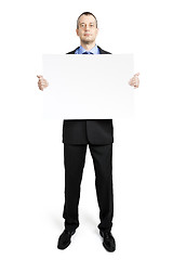 Image showing business man sheet