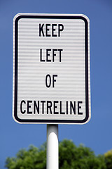 Image showing Keep left