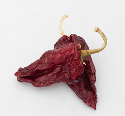 Image showing Dried red peppers