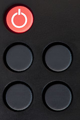 Image showing Television remote control buttons