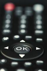 Image showing Television remote control buttons