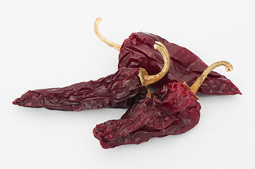 Image showing Dried red peppers