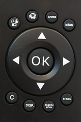 Image showing Television remote control buttons