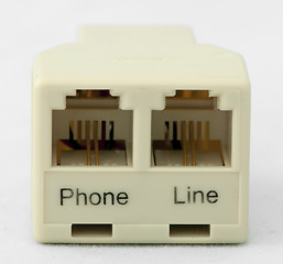 Image showing Coupler for telephone and internet