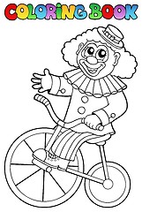 Image showing Coloring book with happy clown 4