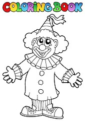 Image showing Coloring book with happy clown 9