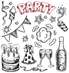 Image showing Party drawings collection 1