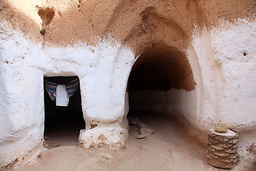 Image showing Residential caves of troglodyte in Matmata, Tunisia, Africa