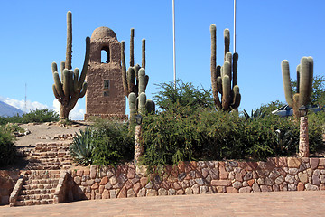 Image showing Towers and cactuses