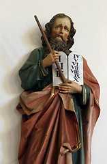 Image showing Moses holding the Ten Commandments