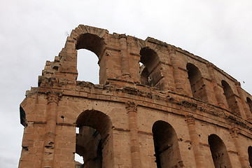 Image showing The amphitheater in El-Jem, Tunisia