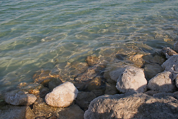 Image showing The big crystal of salt of Dead Sea